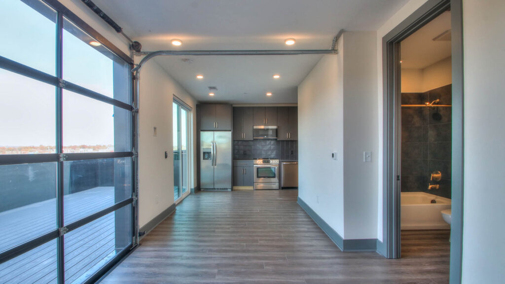 AC_0005_Muse 05 Condos, Kitchen, Interior, garage door