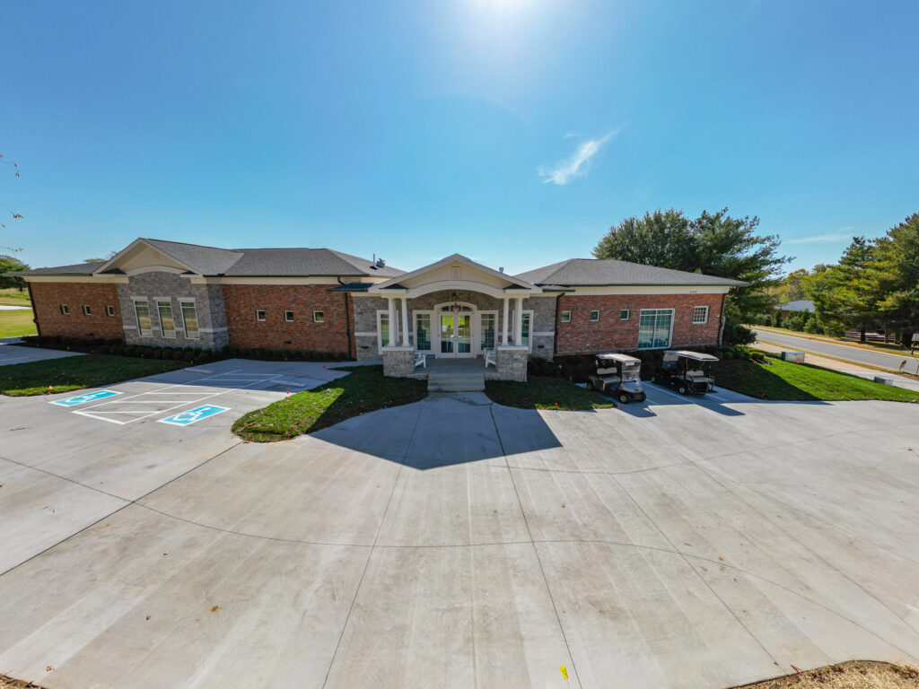 Fairview-Golf-Facility-Enterance Front entrance, new construction, club house