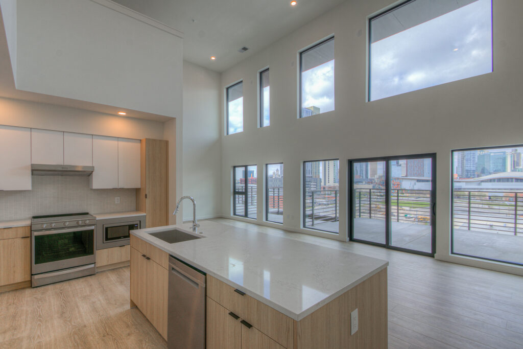 Hyve Nashville Condo Building Hyve, Nashville, Condo, building, construction, PieTown, Kitchen, Condominium, Interior