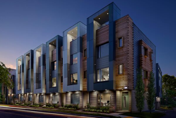 Exterior, contemporary, Townhome