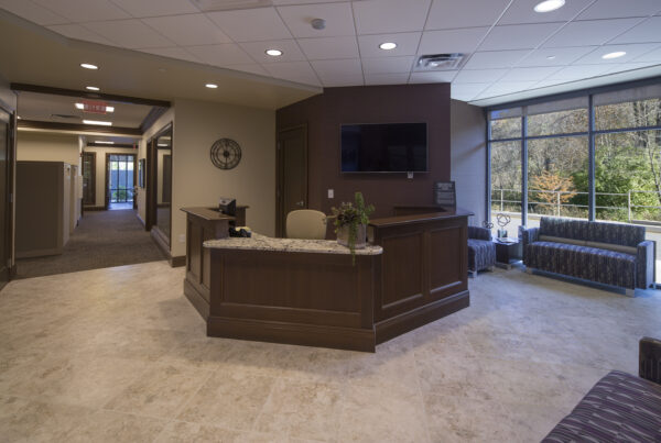 Interior, buildout, bank, construction, office