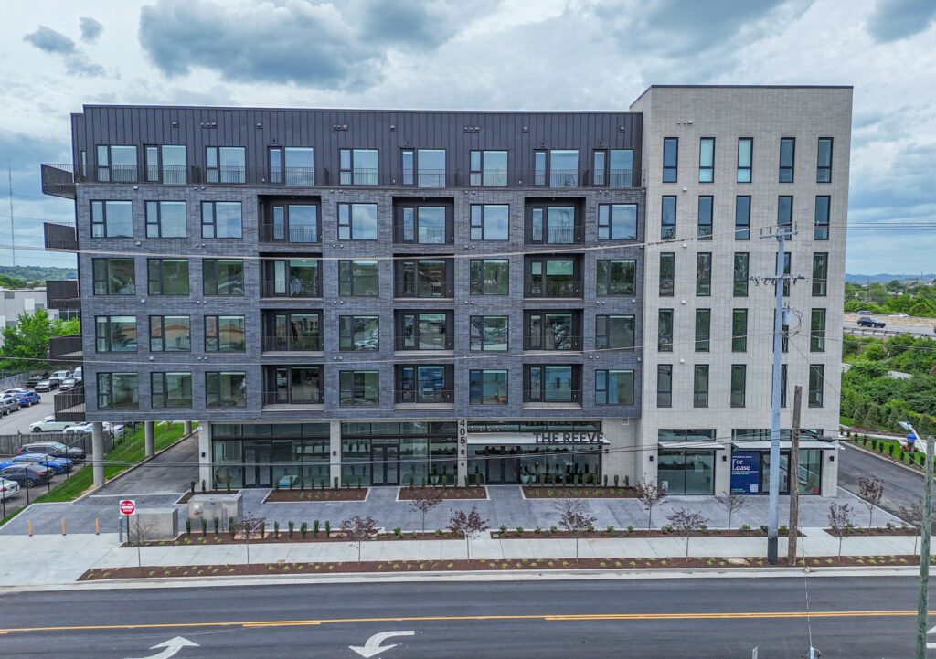 Reeve_Apt_Exterior_02 Exterior, Apartment, Building, Nashville, Construction, Aerial