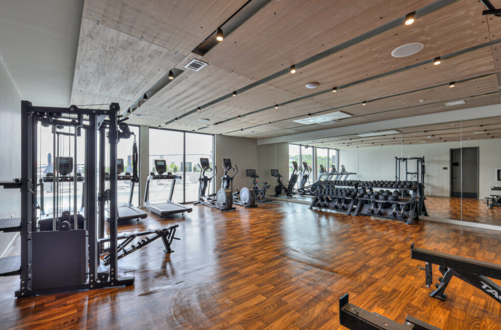 Reeve_Apt_Fitness_02 Interior, Apartment, Building, Nashville, Construction, Fitness, Gym, Exercise