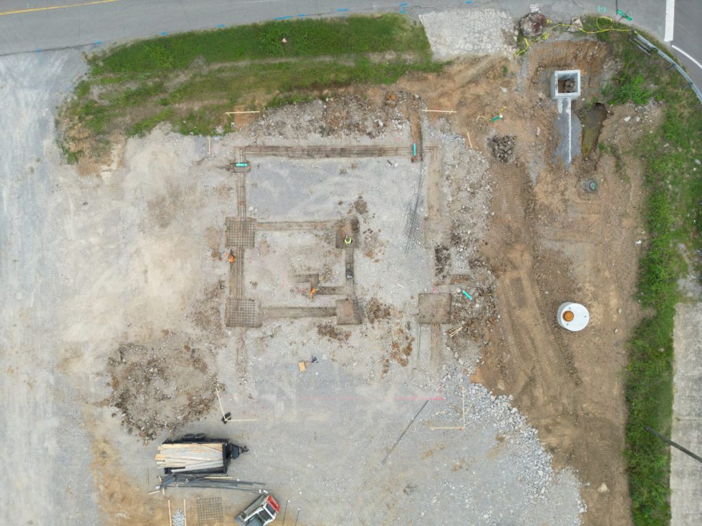 default Multifamily, construction, Nashville, Donelson, Aerial, Foundation, Commercial, Avenue
